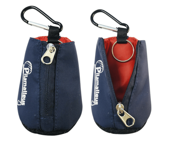 Kannettava golfpallon pidike T-pussilla Red Red