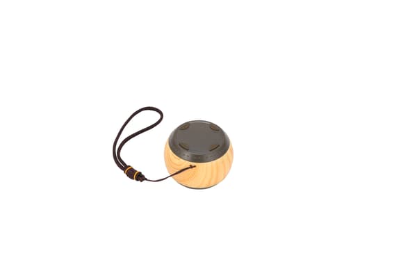 Mini Bærbar Bluetooth-højttaler med Trækorn - Brown Brown