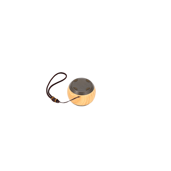 Mini Portabel Träkorn Bluetooth-högtalare - Brun
