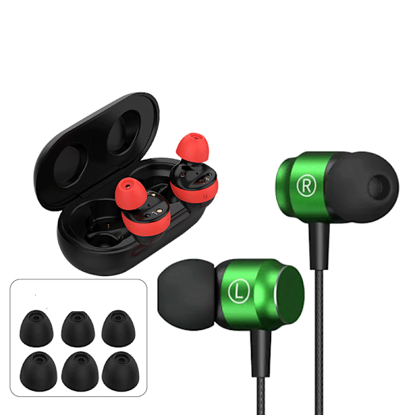 Öronkuddar för Samsung Galaxy Buds 2 in-ear hörlurar 3,8 mm 3 par Svart