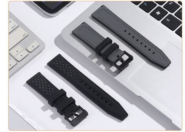 Silikone urrem til Huawei/Samsung/Garmin Grey 26 mm Grey 26 mm