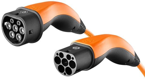 Laddkabel Typ 2, upp till 22 kW, 3 m, orange