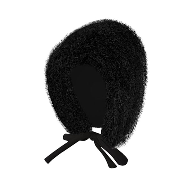 Fleece Trapper hat med øreklapper Sort