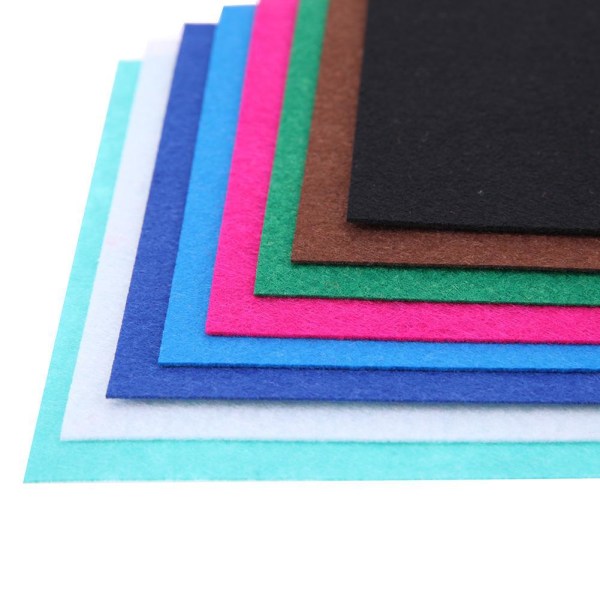 40 delar flerfärgad DIY filtbräda för sömnad och lapptäcke Flerfärgad 30 x 20 x 0.1 cm