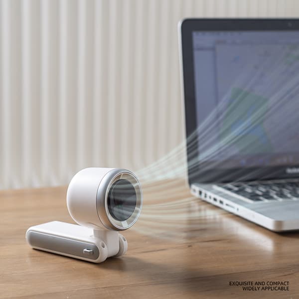 Håndvifte, foldbart design, 3-i-1, bærbar ventilator til rejser, krydstogter White White