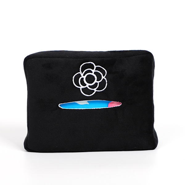 Broderet Camellia Car Tissue Box