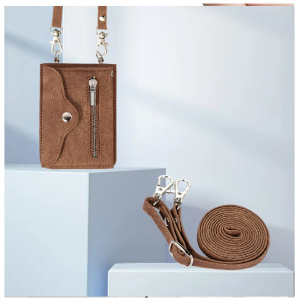 Retrotyylinen crossbody-puhelinkotelo Samsung Z Flip 6:lle korttipaikoilla