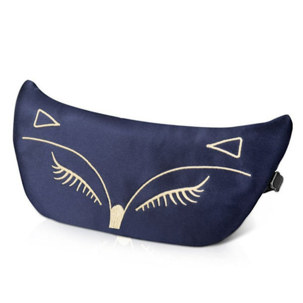 Broderad sovmask i siden NavyBlue NavyBlue