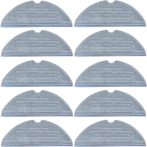 INF 10-pack moppdynor för Roborock S7/S7 Plus/S7 MaxV/S7 MaxV Ultra Grå