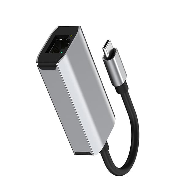 USB-C - Gigabit Ethernet -sovitin 3-porttisella hubilla