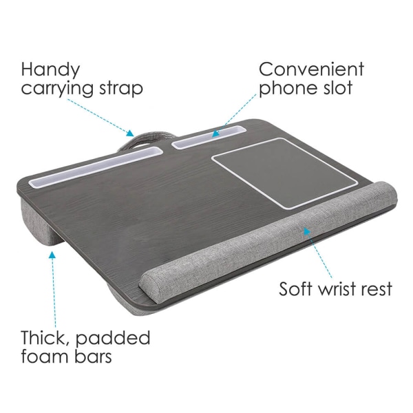 Laptopställ för Knät Högerhänt Version Grå