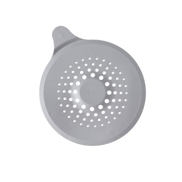 2 stk. silikone afløbshårstopper, brusdørsafløbsdæksel Grey Grey