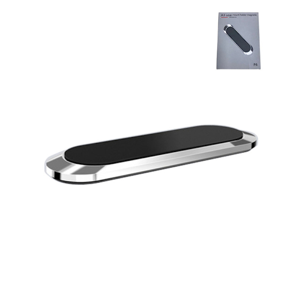 Magnetiskt mobiltelefonfäste för bil Silver Silver