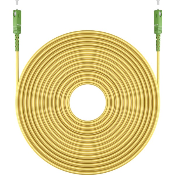 Fiberoptisk kabel (FTTH), Singlemode (OS2) Yellow, gul (Simplex), 5 m