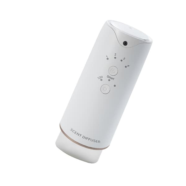 Væghængt aromadiffuser vandfri koldluftnebulisering til hjem, kontor og hotel 130ml genopladelig app-styret med lysføler og programmerbar timer