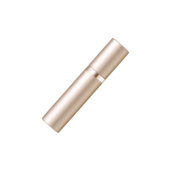 Refillbar parfymatomizer 5ml Roséguld, glasfodrad reseflaska med nano-dimma och tryckspray, bottenpåfyllning