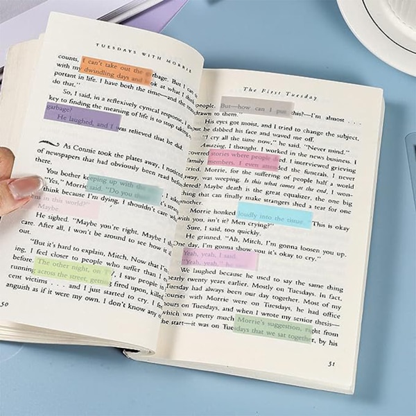Sticky Notes - Färgglada Bokflikar