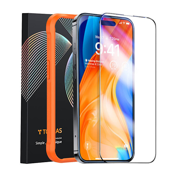 Karkaistu lasi iPhone 15 Torras InstaII Master -puhelimeen