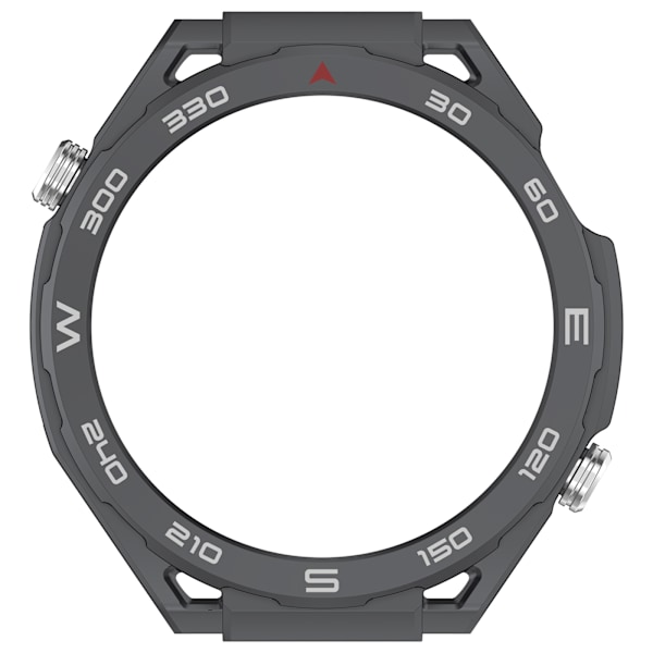 Korosta Huawei Watch 4 -kelloasi skeleton-kotelolla Tummanharmaa
