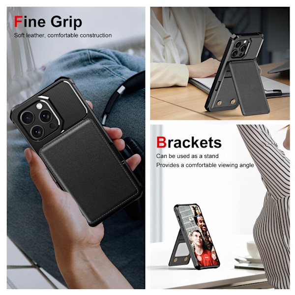Plånboksfodral för iPhone 14 - Svart iPhone 14 Plus