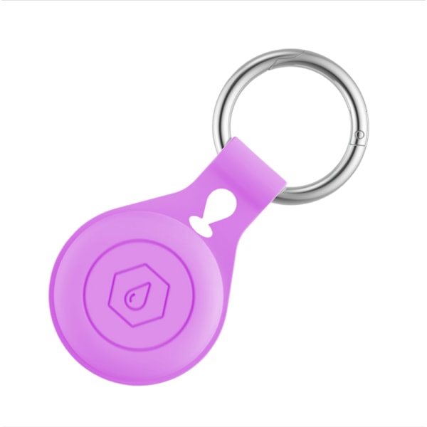 Silikonebeskyttelsesetui til Apple Airtag Lys lilla