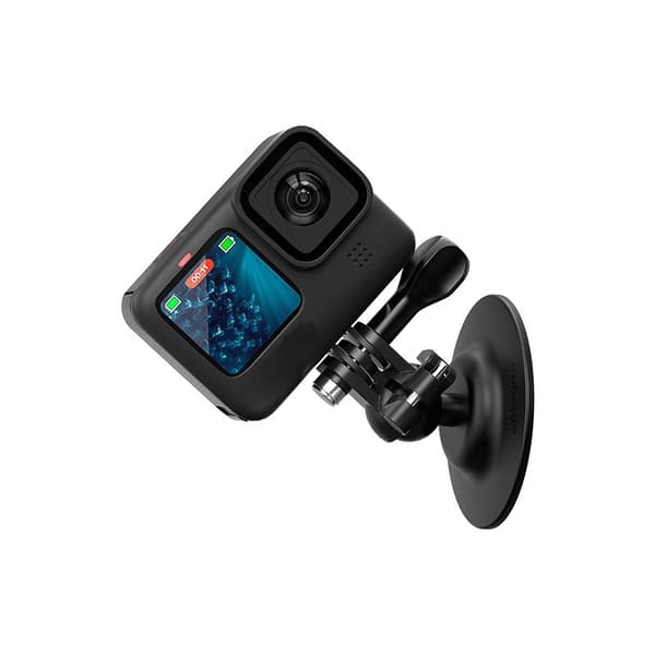 Universal Base Fleksibelt Kuglehoved Base med Tre-Klo Design til DJI, GoPro og Insta360 Actionkameraer - Sort