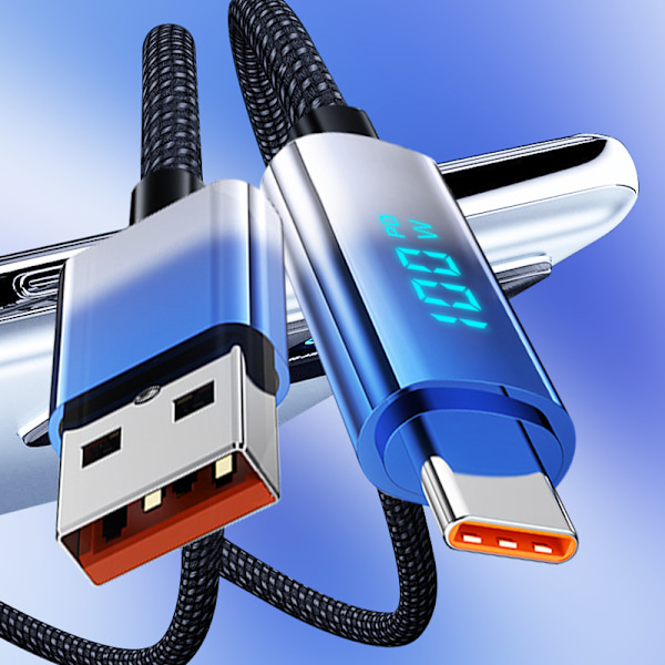 ZL-TK18 Dold Digital Display USB-C till USB-C Kabel 2 m