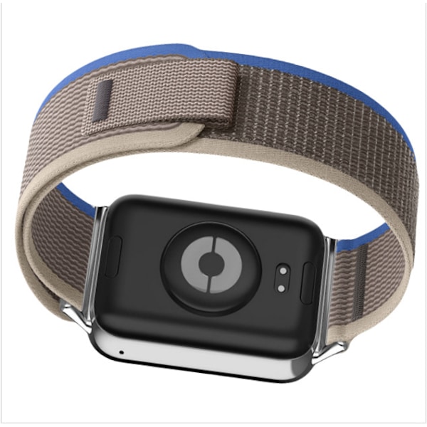 Alpine Loop flettet nylon urrem til Xiaomi 9 Pro/8 Pro Blå + Grå