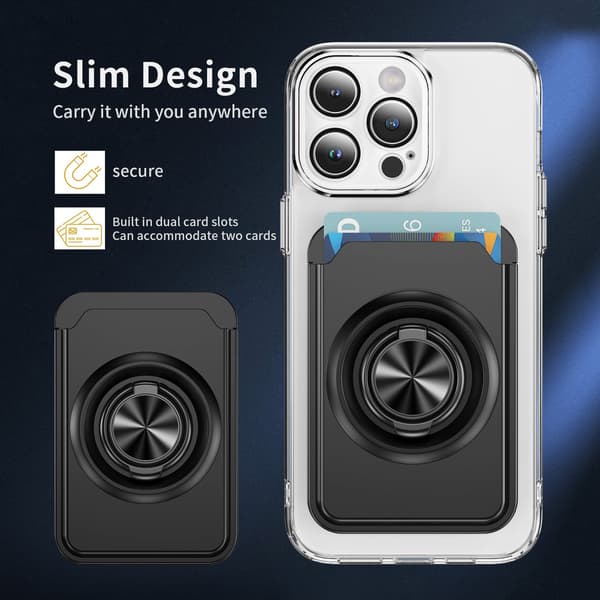 360 Holder Card Wallet Black Black
