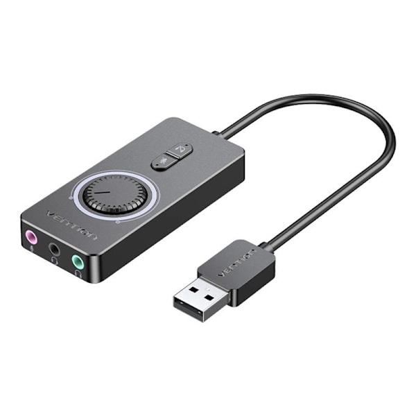 Eksternt USB 2.0 lydkort Vention CDRBF 1m (sort)