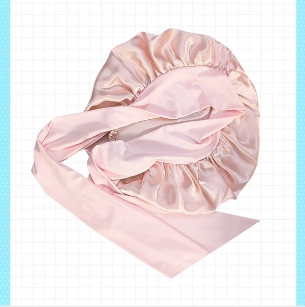 Sovmössa i 100 % silke för Kvinnor Rubber pink Rubber pink