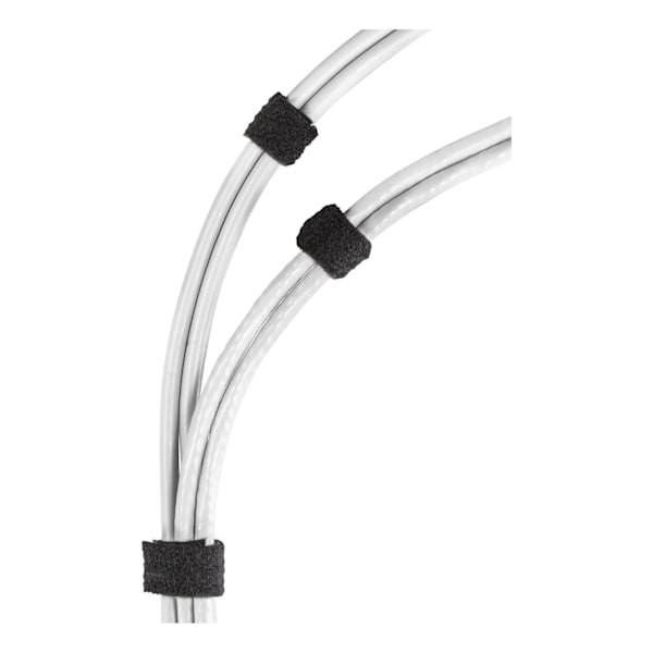 Hook and loop fastener cable ties, width 20mm, 5m, black