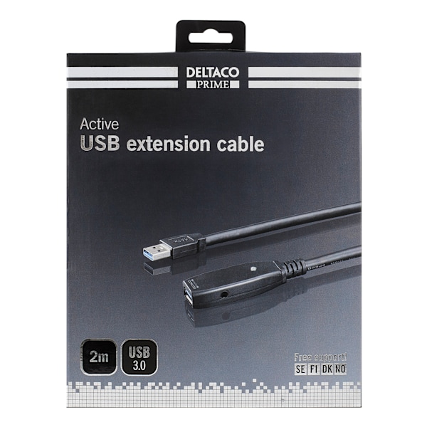 PRIME USB 3.0 extens cable active TypeA ma>TypeA fe 2m blue