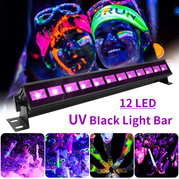 32W LED sort lysbjælke til fest, fluorescerende plakat, fluoresc