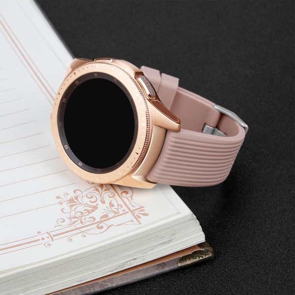 Samsung Galaxy Watch 42 mm  silikonearmbånd (S) Sort