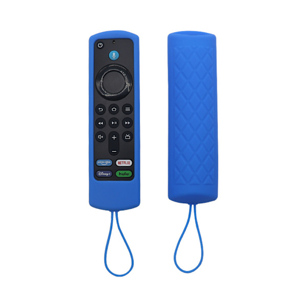 Silikonfjärrkontrollfodral för Fire TV Stick 4K Blå