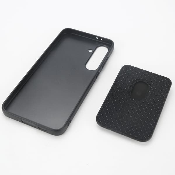 Kortholder Ring Stand Cover til Kompatibel med Samsung S24FE - Sort