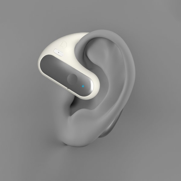 Trådlöst öronhängande Bluetooth-headset Vit