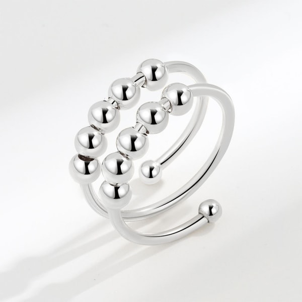 INF Justerbar Antistressring i Koppar, 3-pack Silver