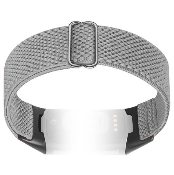 Klockarmband i Nylon för Fitbit Charge 5/6 LightGrey LightGrey