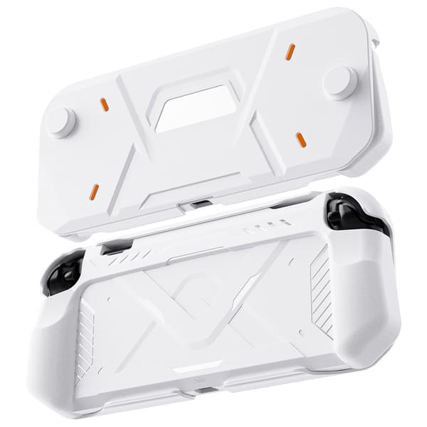 Suojakotelo Nintendo Switch 2:lle TPU+PC-kuori White White