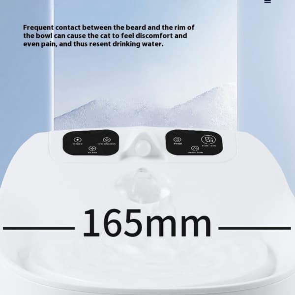 Trådløs Smart Sensor Drikkefontæne til Kæledyr - Automatisk Cirkulation & Filtrering til Katte og Hunde White White