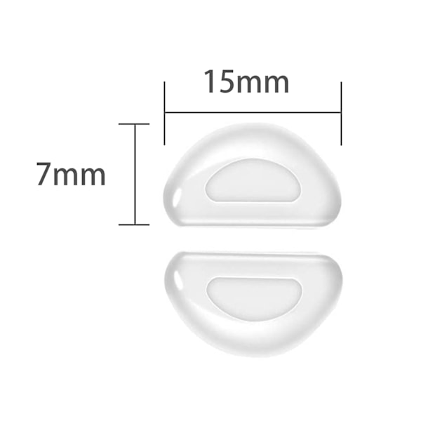 Nässkydd för glasögon 10 par Transparent 2 mm