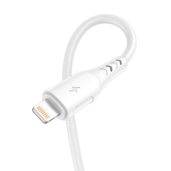 USB till Lightning-kabel VFAN Colorful X12, 3A, 1m (vit)