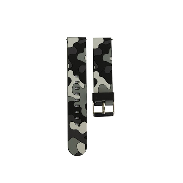 Harmaa naamiointiteippi rannekelloon - 22 mm