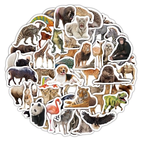 Dyr Sticker Pack Søde & Vandtætte klistermærker til børn & voksne dyr