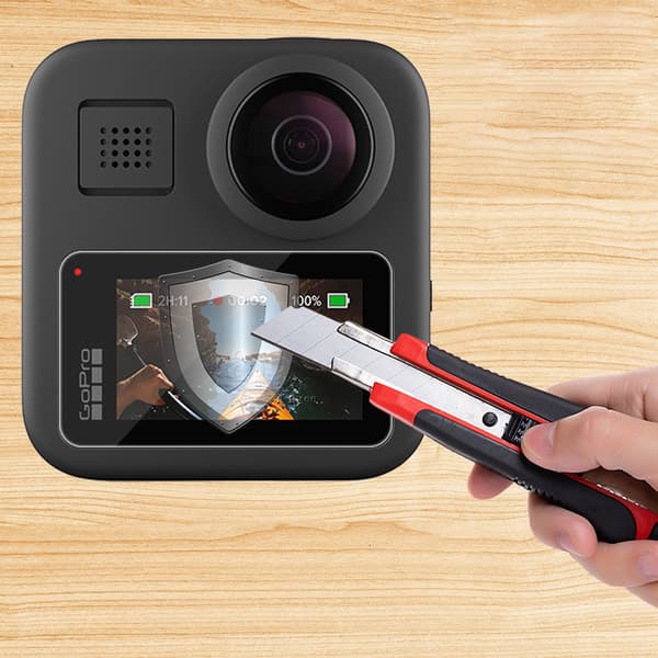 GoPro MAX karkaistusta lasista näytönsuoja, 2 kpl pakkaus