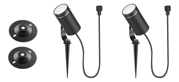 Garden light extension kit 2 bulbs