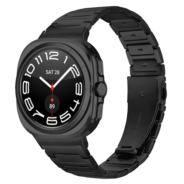 Samsung Watch 7 47MM Rem - Metalbånd i rustfrit stål Sort