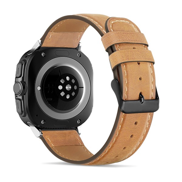 Armband i äkta läder för Samsung Watch 7 Ultra (47 mm) - Brun